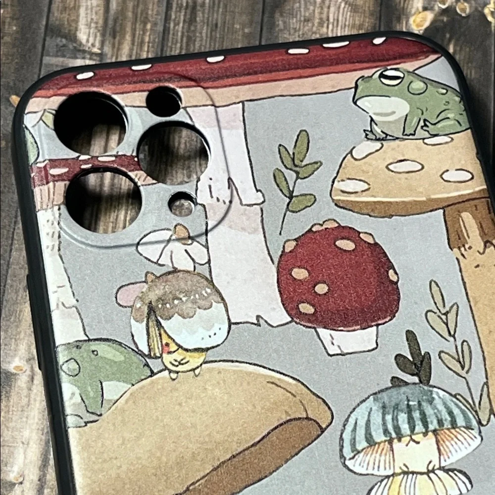 5for$10 Mushroom iPhone 11 Pro Max Protective Phone Case - Green Cottagecore